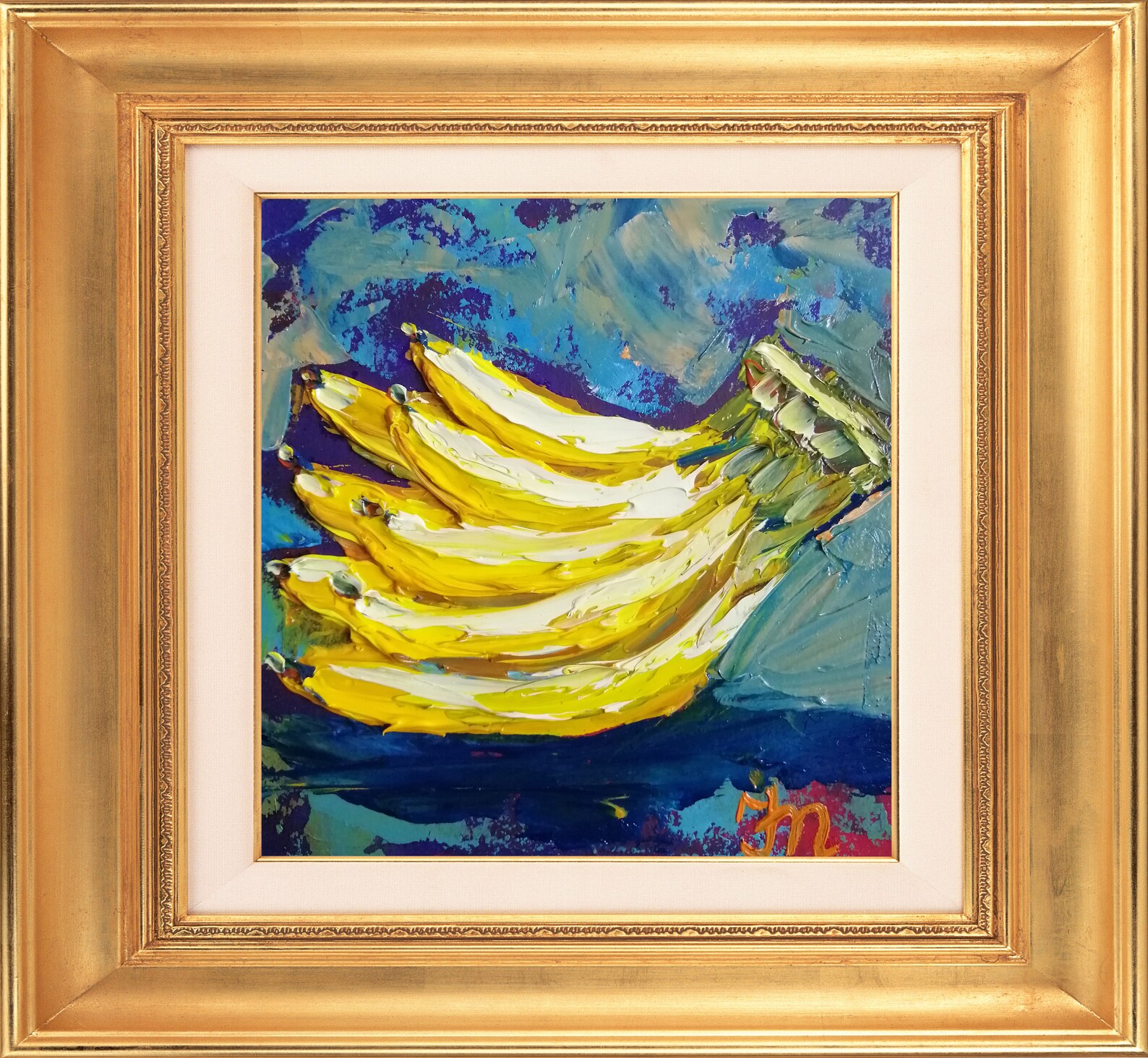 Banana Painting Original Painting Bananas Art Tropical Fruit Etsy