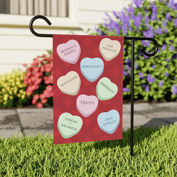 Heart Candy Political Dissent Garden & House Banner