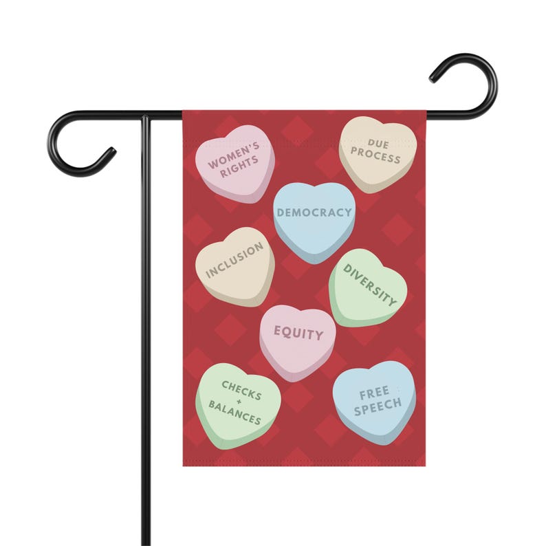Heart Candy Political Dissent Garden & House Banner image 3