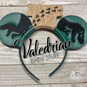 Jurassic Parks Dinosaurs Inspired Mouse Ears Headband Accessories Costume Dress Up pretend play vacation hair accessories CUSTOM