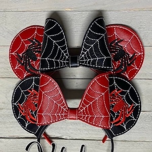 Spider Man Inspired Mouse Ears Headband Accessories Costume Dress Up pretend play vacation hair accessories CUSTOM