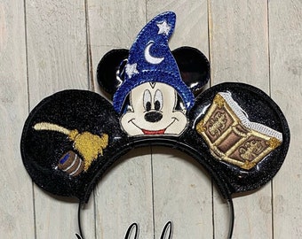Mickey Mouse Sorcerer Inspired Mouse Ears Headband Accessories Costume Dress Up pretend play vacation hair accessories CUSTOM