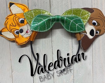 The Fox and The Hound Inspired Mouse Ears Headband Accessories Costume Dress Up pretend play vacation hair accessories CUSTOM