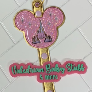 Disney Disneyland Castle Inspired Mouse Ear Holder Baseball Cap Sunglasses or keys carrier for bag belt lanyard for women or girls