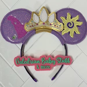 Rapunzel Tangled Inspired Mouse Ears Headband Accessories Costume Dress Up pretend play vacation hair accessories CUSTOM