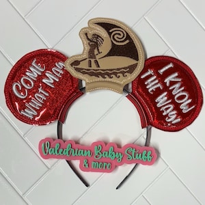 Moana Inspired Mouse Ears Headband Accessories Costume Dress Up pretend play vacation hair accessories CUSTOM