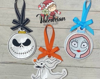 Disney Nightmare Before Christmas Jack Sally Oogie Zero Stocking Ornaments Inspired Christmas Tree Decorations