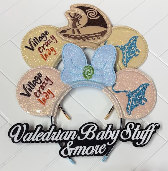 Moana Gramma Tala Village Crazy Lady Stingray Inspired Mouse Ears