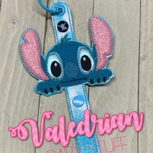 Stitch Inspired Mouse Ear Holder Baseball Cap Sunglasses or keys carrier for bag belt lanyard for women or girls