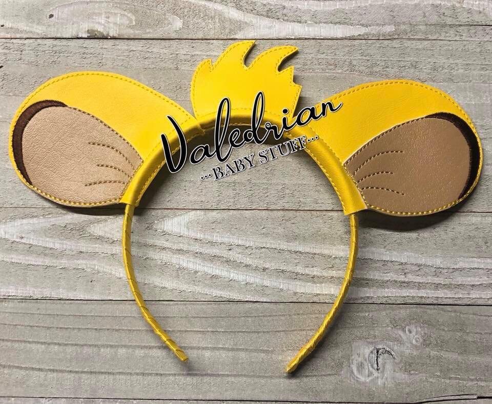 Lion King Simba Inspired Mouse Ears Headband Accessories Etsy