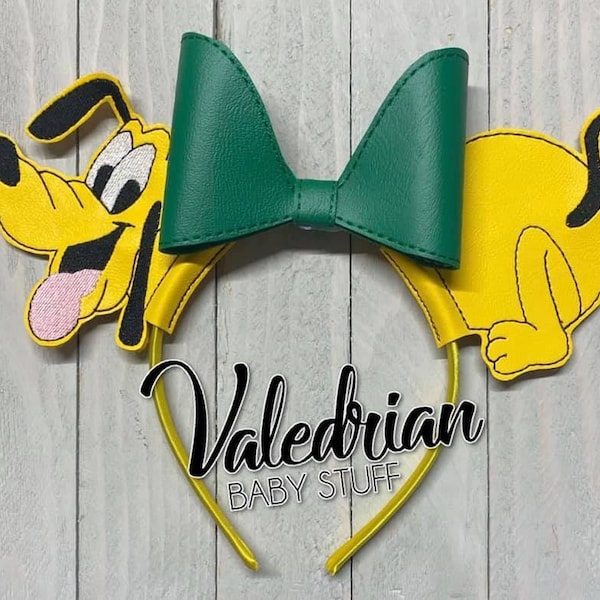 Pluto Inspired Mouse Ears Headband Accessories Costume Dress Up pretend play vacation hair accessories CUSTOM