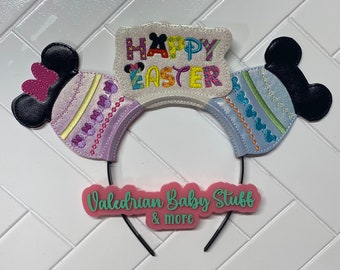 Egg Easter Inspired Mouse Ears Headband Accessories Costume Dress Up pretend play vacation hair accessories