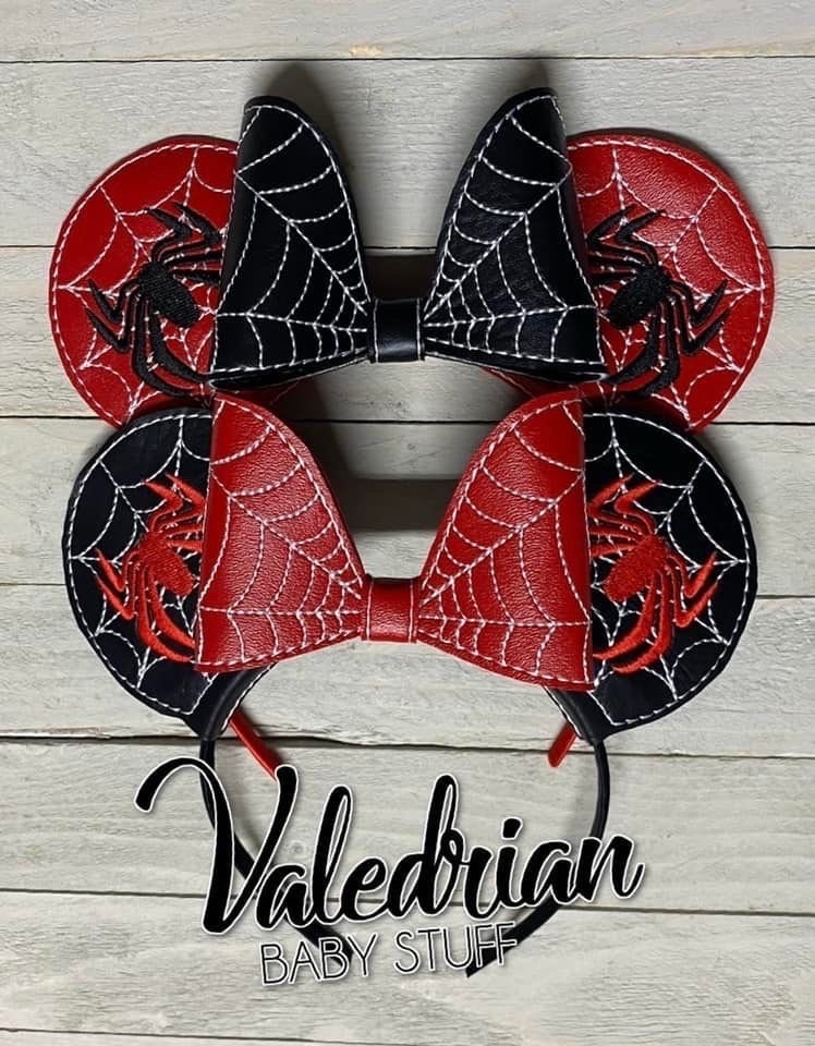 Spider Man Inspired Mouse Ears Headband Accessories Costume Dress Up pretend play vacation hair accessories CUSTOM