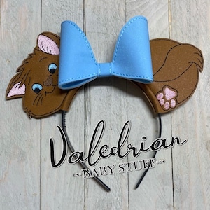 Aristocats Toulouse Inspired Mouse Ears Headband Accessories Costume Dress Up pretend play vacation hair accessories CUSTOM