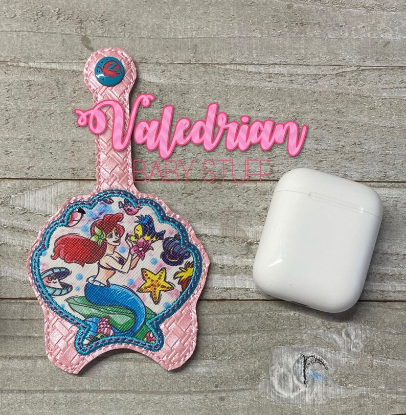The Little Mermaid Ariel Inspired Lip Balm Holder or USB Holder pocketbac holder Bath Body Works Pocket Holder Airpods Holder