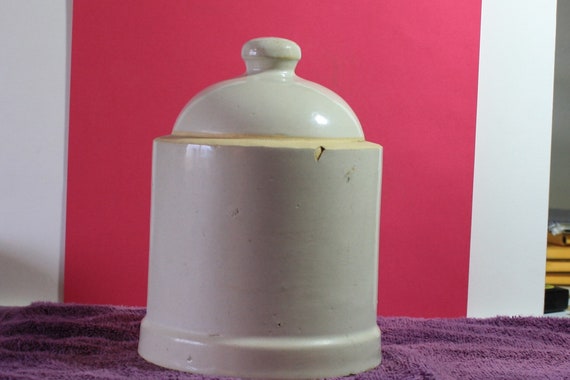 Vintage Salt Glazed Ceramic Chicken Feeder A Etsy