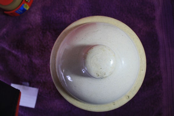 Vintage Salt Glazed Ceramic Chicken Feeder 3 Etsy