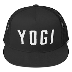 YOGI Trucker Hat Trendy Kundalini Turban 5 Panel Yoga Hat High Profile Snapback Hat