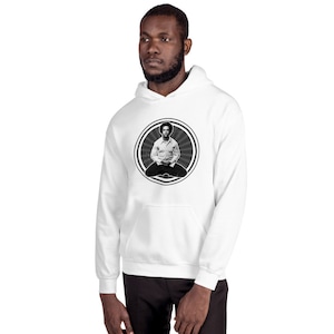 Panther in Lotus Huey P Newton Shirt Spiritual Hooded Sweatshirt Kundalini Yoga Clothing UNISEX Empowerment Hoodie with Pockets