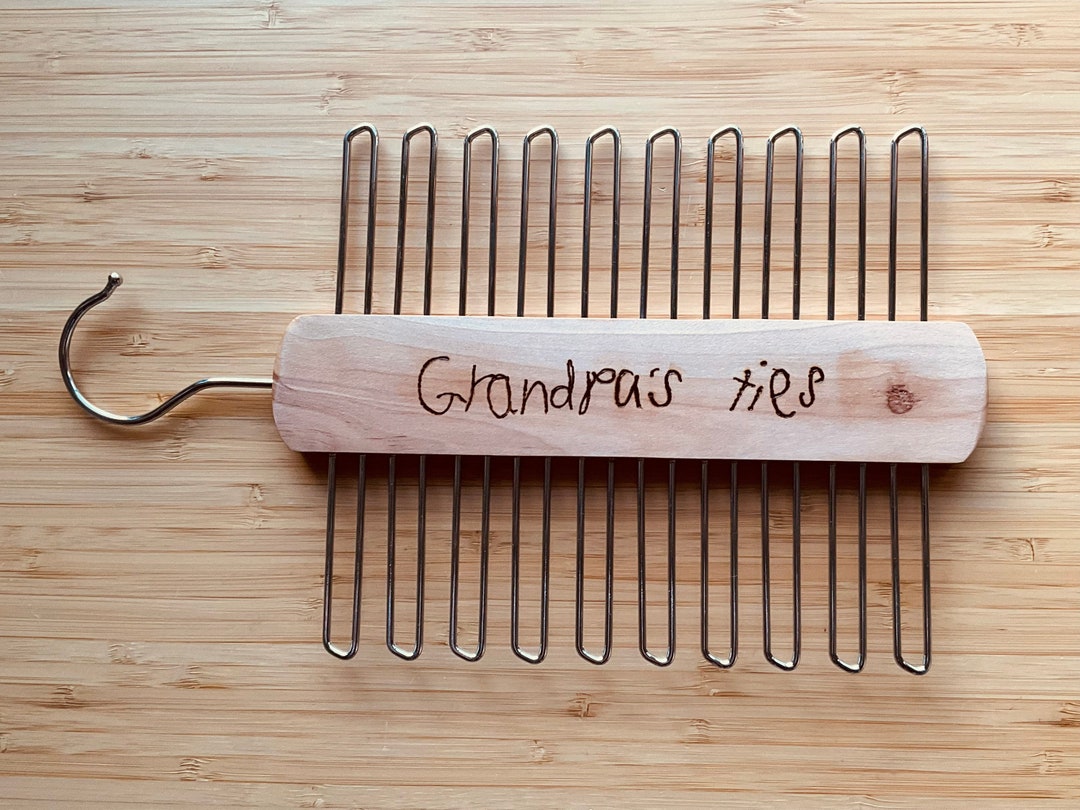 personalised tie rack