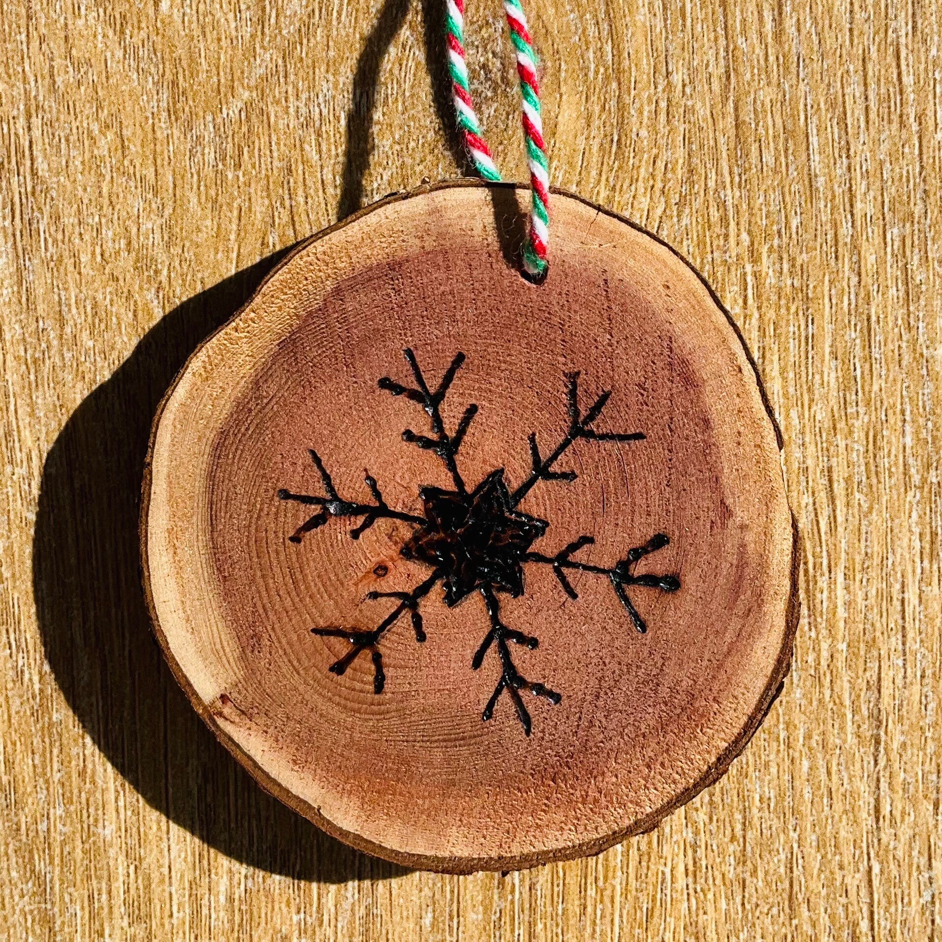 Pyrography Snowflake - Etsy UK