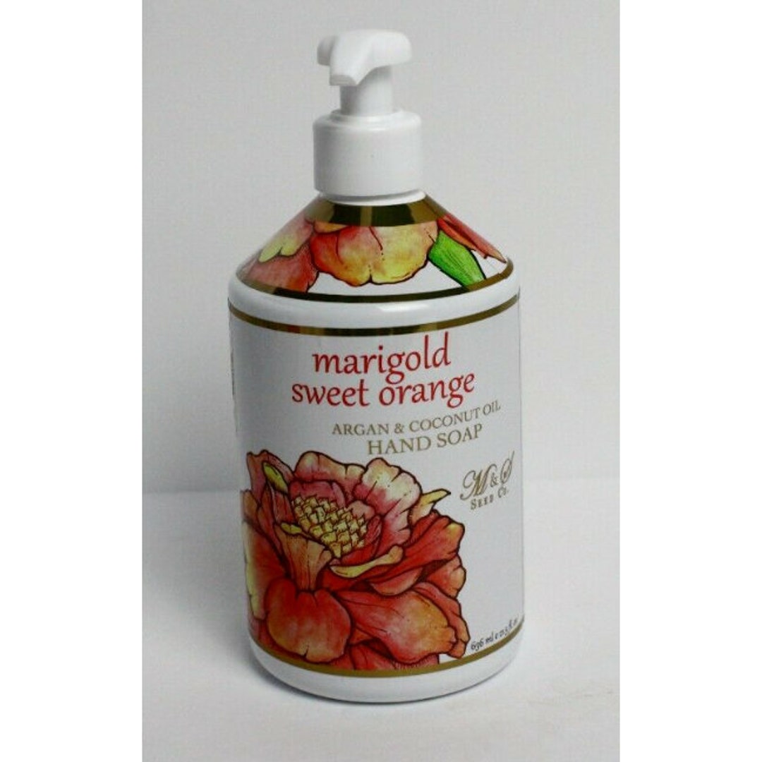Marigold Sweet Orange Hand Soap M&S Seed Co Perfect Kitchen Etsy