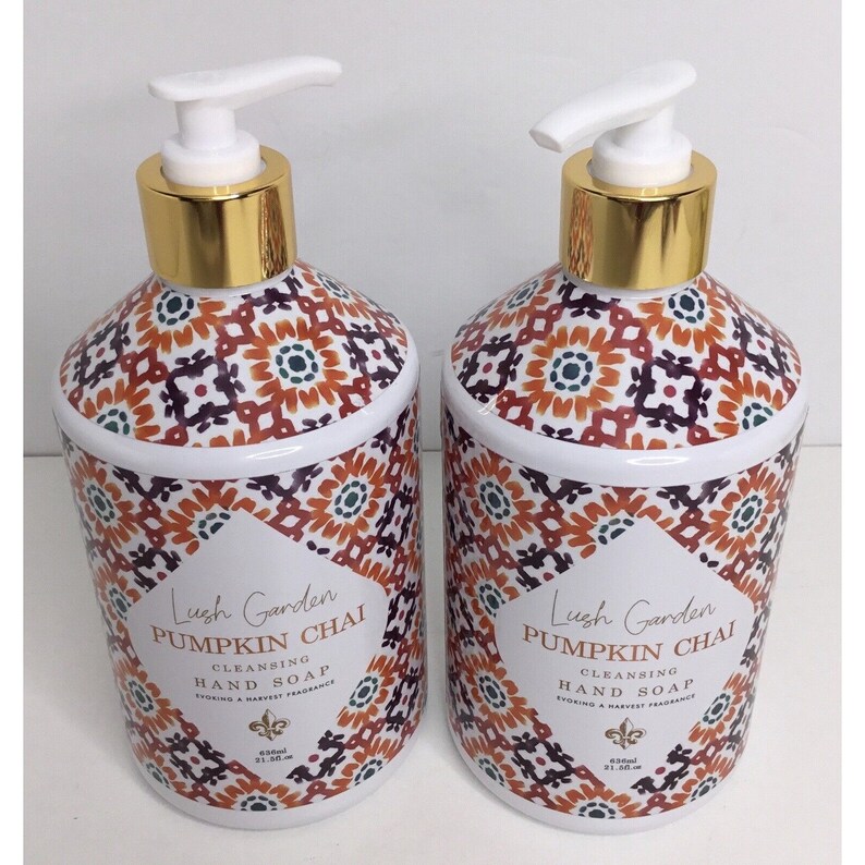 2 Hand Soap PUMPKING Chai Perugia Italian Deruta Luxury Home & Etsy