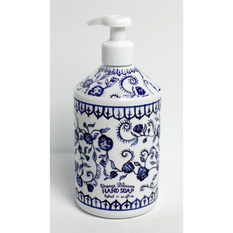 Orange Blossom Hand Soap Italia Deruta Perfect Kitchen Decor Etsy