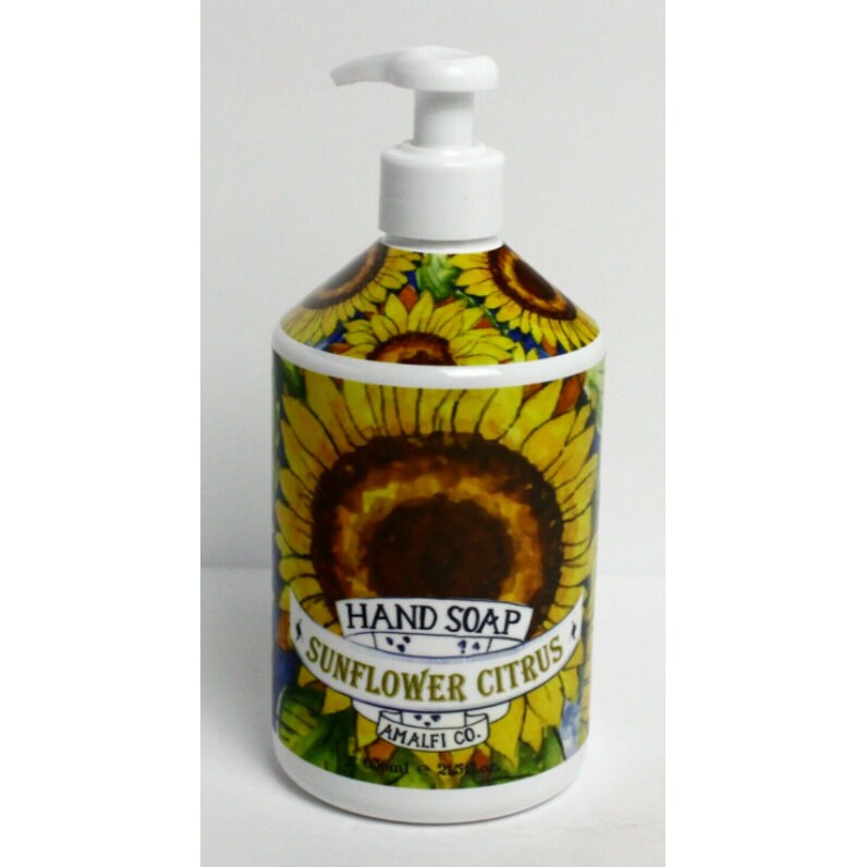 Sunflower Citrus Hand Soap Amalfi Co Perfect Kitchen Decor Etsy