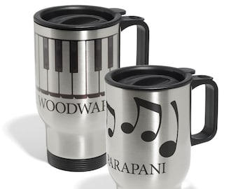 Personalized Music Design Travel Mug