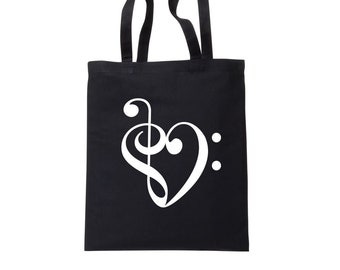 Heart of Clefs Tote Bag