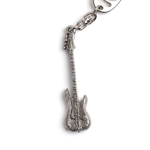 Precision Bass Pewter Keychain