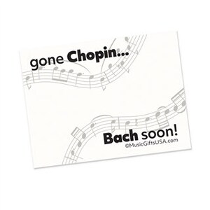 Gone Chopin Bach Soon Post-it® Notes