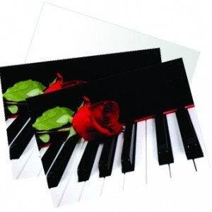 Piano and Rose - Boxed Notecard Set