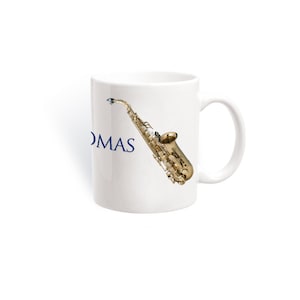 Personalized Saxophone Coffee Mug