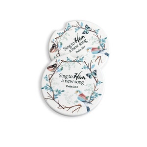 Faithful Birds And Butterflies Car Coaster Set