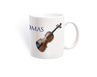 Personalized Violin Coffee Mug