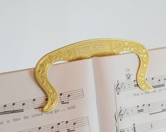 Personalized Brass Notes Page Holder Bookmark