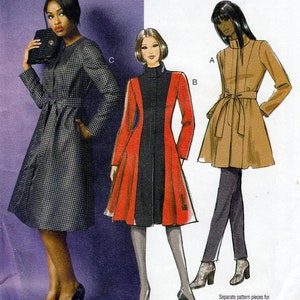 Butterick B5966 Misses&#39; Jacket, Coat and Belt Sewing Pattern - Size 8-10-12-14-16 or 18W-20W-22W-24W