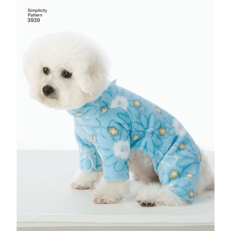 Simplicity 3939 Dog Clothes Sewing Pattern Dog Size S M Etsy