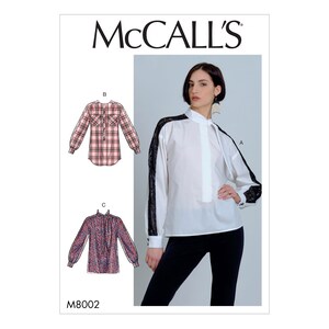 McCall&#39;s M7868 Misses&#39; Blouses Sewing Pattern - Size 6-8-10-12-14 or 14-16-18-20-22