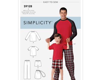Simplicity S9561 Boys' Knit Top, Woven Pants & Shorts Pattern 8 - 16...