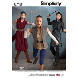 Simplicity 8718 Misses&#39; Warrior Costume Sewing Pattern - Size 6-8-10-12-14 or 14-16-18-20-22