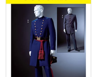 McCall's M4745 Men's Civil War Costume Sewing Pattern - Size MEN Sml-Med-Lrg OR Xlg-Xxl-XXxl