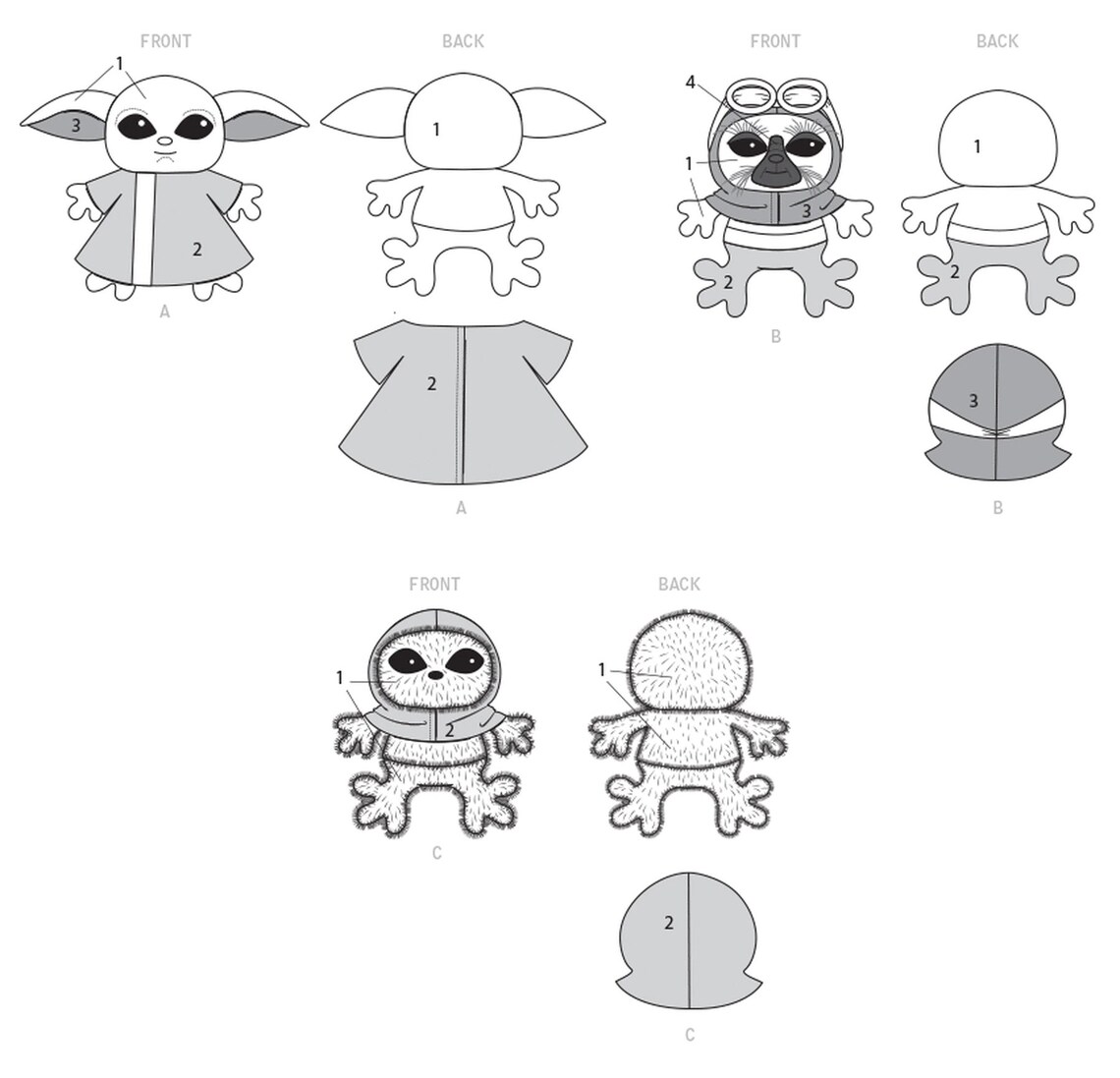 Kwik Sew K4323 18” Plush Aliens Sewing Pattern - Etsy