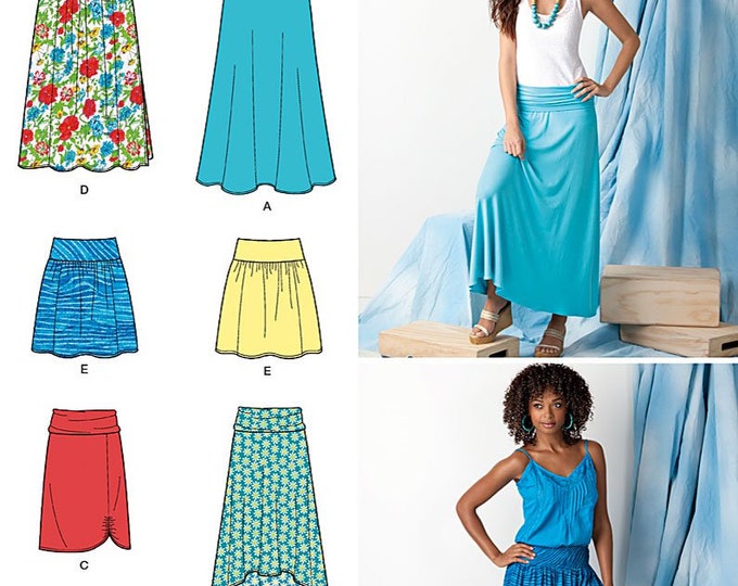 Simplicity 1616 Misses' Knit and Woven Skirts With Length Variations ...