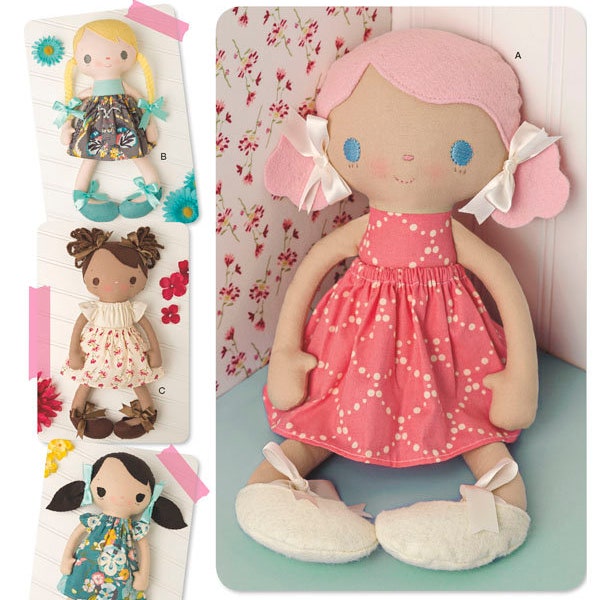 Simplicity 8539 Sewing Pattern - Stuffed Dolls