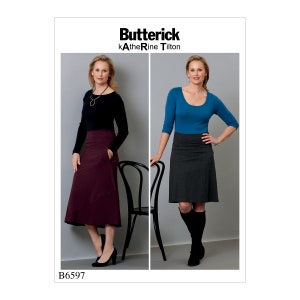 Butterick B6597 Misses&#39; Skirt Sewing Pattern - Size XS-S-M or L-XL-XXL