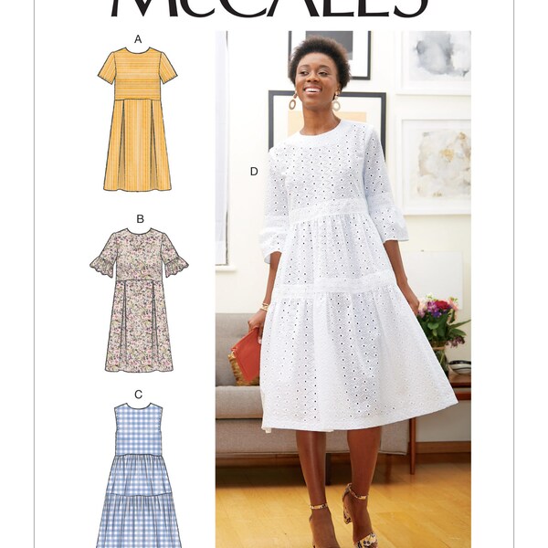 McCall's M7948 Misses' Dresses Sewing Pattern - Size 6-8-10-12-14 OR 14-16-18-20-22