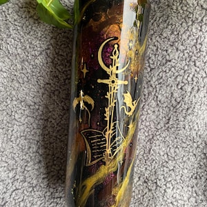 Fantasy Dragon Glitter Epoxy Tumbler - Dragon Glitter Tumbler - Dragon Cup - Romantasy Dragon Tumbler - Romantasy Book Reader Gift